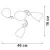 Люстра V3881-9/3PL 3xE14 макс. 40Вт плафон ПП Vitaluce V3881-9/3PL