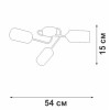 Люстра V4909-9/3PL 3xE27 макс. 40Вт Vitaluce V4909-9/3PL