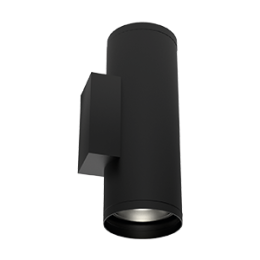 Светильник светодиодный архитектурный Gutta Twin 2х20Вт 3000К IP67 18град. RAL9005 черн. VARTON V1-G