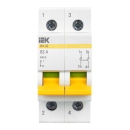 Выключатель нагрузки (мини-рубильник) 2п 63А ВН-32 KARAT IEK MNV10-2-063