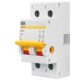 Выключатель нагрузки (мини-рубильник) 2п 63А ВН-32 KARAT IEK MNV10-2-063