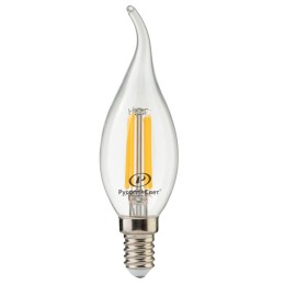 Лампа светодиодная филаментная RS F BXS E14 7W 220-240V 2700К 7Вт 810лм Ra 90 свеча на ветру Русский