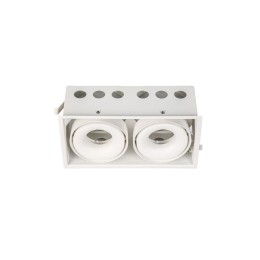 Корпус светильника COMBO-CRD2-WH-2 IP20 потолочн. встраив. поворотн. бел. алюм. SWG PRO 00-00009944