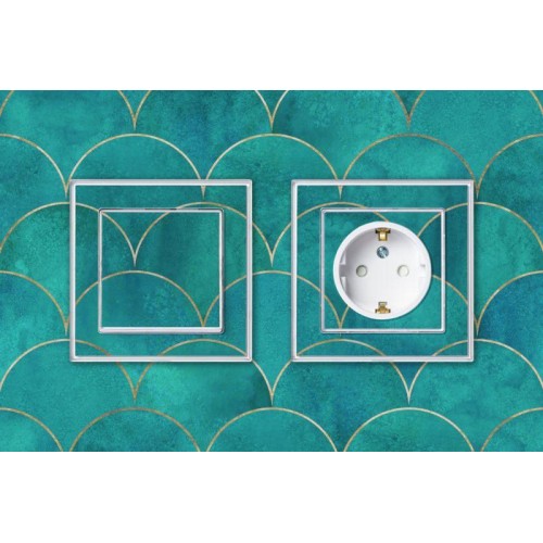 Розетка 1-м СП AtlasDesign Art 16А IP20 с заземл. защ. шторки механизм бел. SE ATN200145