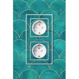 Розетка 1-м СП AtlasDesign Art 16А IP20 с заземл. защ. шторки механизм бел. SE ATN200145