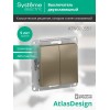 Выключатель 2-кл. СП AtlasDesign 10А IP20 (сх. 5) 10AX механизм шампань SE ATN000551