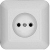 Розетка 1-м СП Прима 10А IP20 250В без заземл. без защ. шторок бел. (розн. упак.) SchE RS10-184-BI