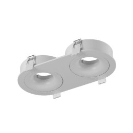 Корпус светильника COMBO 2 IP20 встраив. наклон.-поворотн. круглый бел. SWG PRO 00-00004160