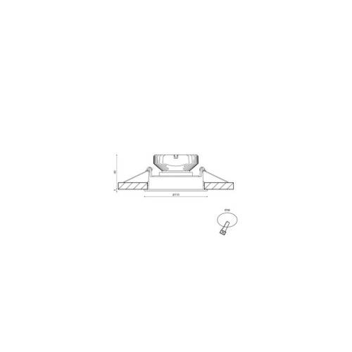 Корпус светильника COMBO10-BL IP20 потолочн. встраив. наклон. черн. SWG PRO 00-00003956