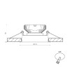 Корпус светильника COMBO10-WH IP20 потолочн. встраив. наклон. бел. SWG PRO 00-00003955