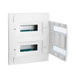 Бокс СП Practibox 2х12 мод. с шинами N и PE IP40 бел/бел. двер. Leg 601118