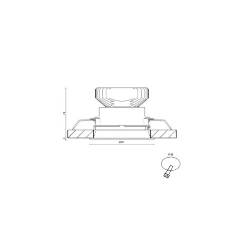 Корпус светильника COMBO-42-WH IP20 потолочн. встраив. наклон. бел. SWG PRO 00-00004182