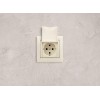 Розетка 1-м СП Valena 16А IP21 2P+E с заземл. защ. шторки с крышкой винты механизм сл. кость Leg 774