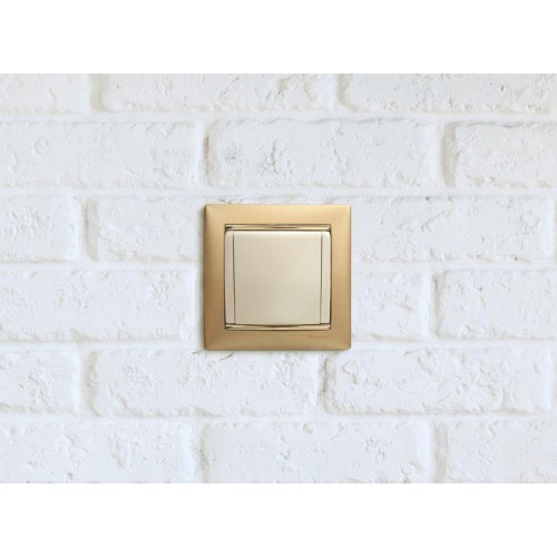 Розетка 1-м СП Valena 16А IP21 2P+E с заземл. защ. шторки с крышкой винты механизм сл. кость Leg 774