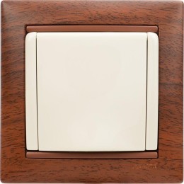 Розетка 1-м СП Valena 16А IP21 2P+E с заземл. защ. шторки с крышкой винты механизм сл. кость Leg 774