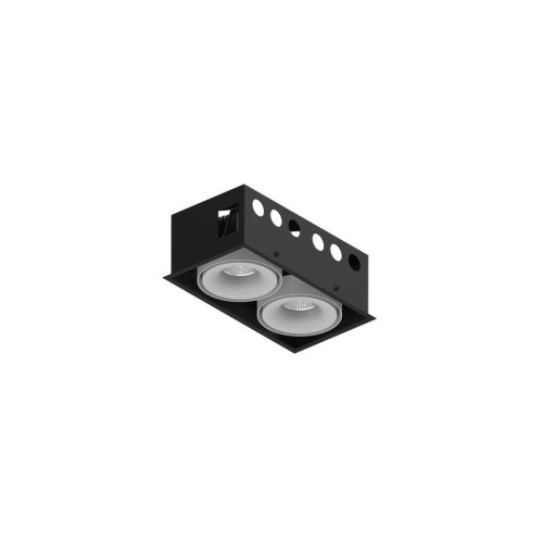 Корпус светильника COMBO-CRD2-WH IP20 потолочн. встраив. поворотн. черн./бел. SWG PRO 00-00006673