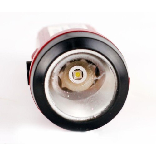 Фонарь аккумуляторный LED53764 2LED 3Вт 2 режима USB аккум. 4В красн. (бокс) Ultraflash 14664