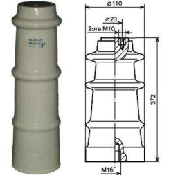 Изолятор опорный ИО-35-3.75 У3 Электрофарфор 00000196