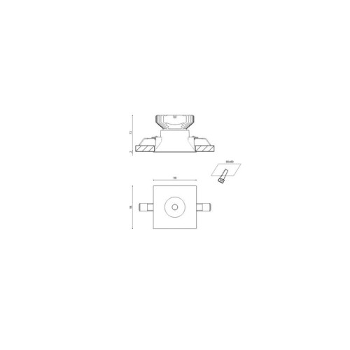 Корпус светильника COMBO-34-BL IP20 потолочн. встраив. черн. SWG PRO 00-00004174