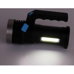 Фонарь аккумуляторный LED53765 2LED 3Вт 4 режима USB аккум. 4В черн. (бокс) Ultraflash 14665
