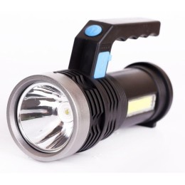 Фонарь аккумуляторный LED53765 2LED 3Вт 4 режима USB аккум. 4В черн. (бокс) Ultraflash 14665