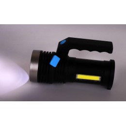 Фонарь аккумуляторный LED53765 2LED 3Вт 4 режима USB аккум. 4В черн. (бокс) Ultraflash 14665