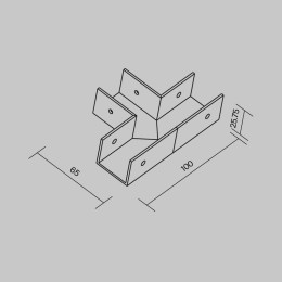 Коннектор T-образный для профиля Elasity IP Maytoni O-TR001-TC