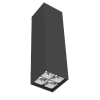 Светильник светодиодный DL-Box Reflect Multi 2х2 10Вт 4000К 80х80х300 накладной 55град. RAL9005 черн