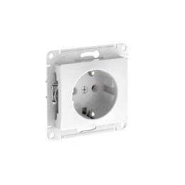 Розетка Glossa 16А с заземл. быстрозажим. клем. механизм бел. SE GSL000143S