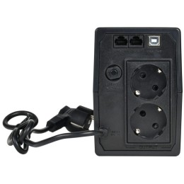 Источник бесперебойного питания ELECTRA ET 600В.А/360Вт с АКБ 1х7А.ч USB Schuko ITK EET-0600VA-1-001
