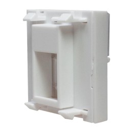 Панель лицевая 1 порт 45х45 Keystone шторка откидное маркиров. окно (DIY) SUPRLAN 10-0301-1