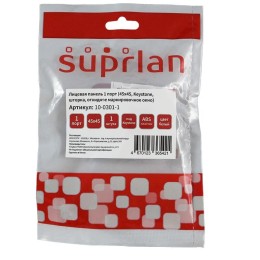 Панель лицевая 1 порт 45х45 Keystone шторка откидное маркиров. окно (DIY) SUPRLAN 10-0301-1