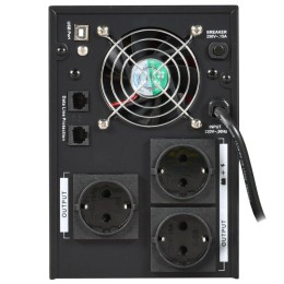 Источник бесперебойного питания ELECTRA ET 3кВ.А/1.8кВт с АКБ 4х9А.ч USB Schuko ITK EET-3000VA-1-004