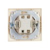 Выключатель 2-кл. 1п СП Кварта 10А IP20 ВС10-2-0-Км керамич. осн. крем. IEK EVK20-K33-10-K