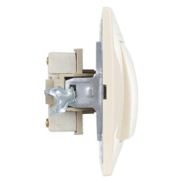 Выключатель 2-кл. 1п СП Кварта 10А IP20 ВС10-2-0-Км керамич. осн. крем. IEK EVK20-K33-10-K