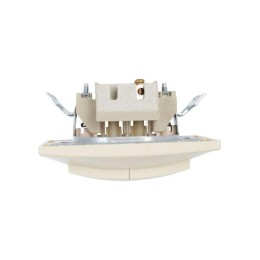 Выключатель 2-кл. 1п СП Кварта 10А IP20 ВС10-2-0-Км керамич. осн. крем. IEK EVK20-K33-10-K