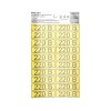 Наклейка знак электробезопасности «220 В» 15х50мм (с хедером 20шт на листе) Rexant 56-0007-01