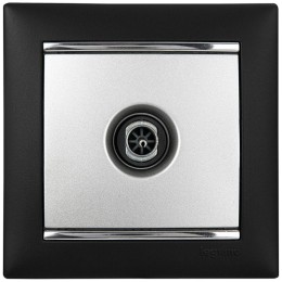 Розетка телевизионная TV СП Valena 1.5дБ 2400МГц с топологией "звезда" механизм алюм. Leg 770129