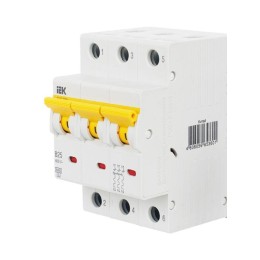 Выключатель автоматический модульный 3п B 25А 6кА ВА47-60M KARAT IEK MVA31-3-025-B