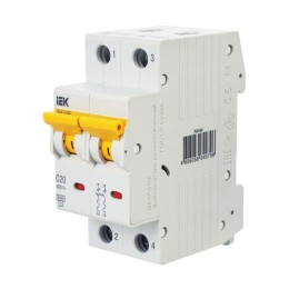 Выключатель автоматический модульный 2п C 20А 6кА ВА47-60M KARAT IEK MVA31-2-020-C