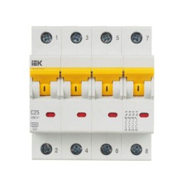 Выключатель автоматический модульный 4п C 25А 6кА ВА47-60M KARAT IEK MVA31-4-025-C