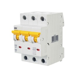 Выключатель автоматический модульный 3п D 32А 6кА ВА47-60M KARAT IEK MVA31-3-032-D