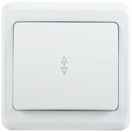 Переключатель проходной 1-кл. 1п СП Вега 10А IP20 ВСп10-1-0-ВБ бел. IEK EVV12-K01-10-DM