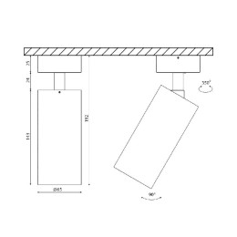 Крепление сменное М3 для светильников VILLY поворотн. накладное бронз. SWG PRO 00-00004295