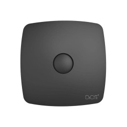 Вентилятор вытяжной осевой декоративный D125 обратн. клапан DiCiTi RIO 5C Matt black