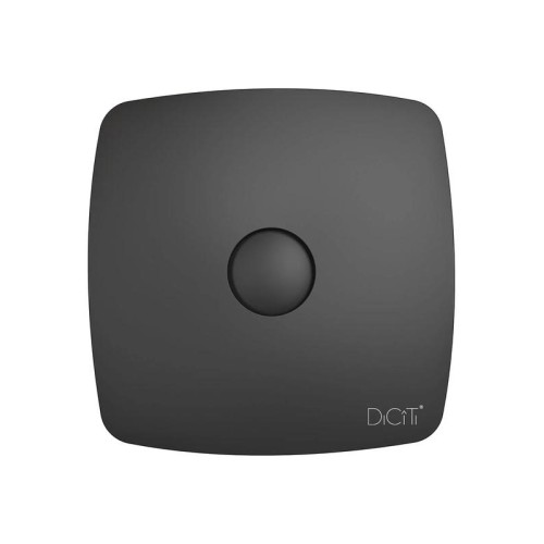 Вентилятор вытяжной осевой декоративный D125 обратн. клапан DiCiTi RIO 5C Matt black