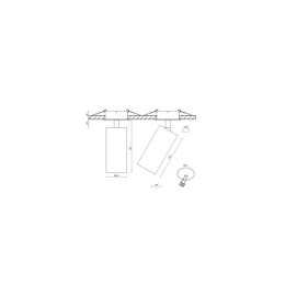 Крепление сменное М4 для светильников VILLY поворотн. встраив. черн. SWG PRO 00-00003419