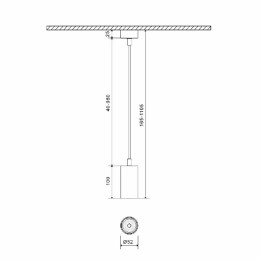 Крепление сменное М6 для светильников MINI VILLY подвесное бел. SWG PRO 00-00004868