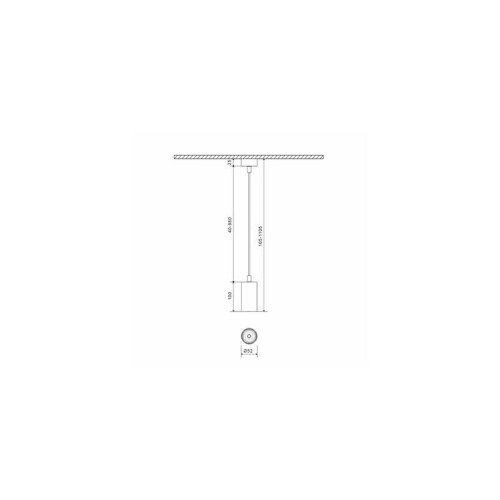 Крепление сменное М6 для светильников MINI VILLY подвесное черн. SWG PRO 00-00004869