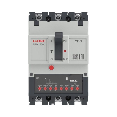 Выключатель автоматический в литом корпусе YON pro MNX250L 3P 250А 70кА при AC 415В расц. ETS YON MN